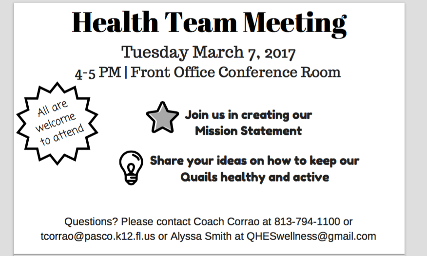 Health Team Meeting